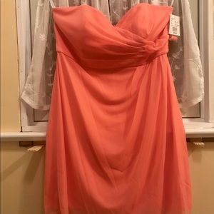 David’s Bridal Coral Reef Bridesmaid Dress NWT
